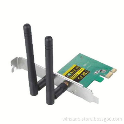 300Mbps Wireless N PCI-E Adapter, Supports Microsoft's Windows XP/Vista/7/8